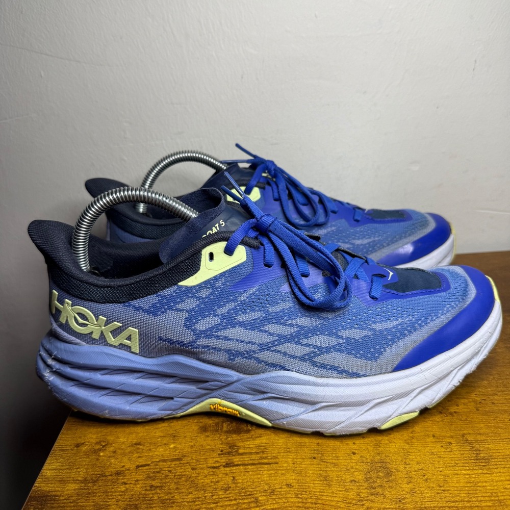 Hoka Speedgoat 5 Running Shoes Womens Size 9.5 Blue 1123158 PIBN